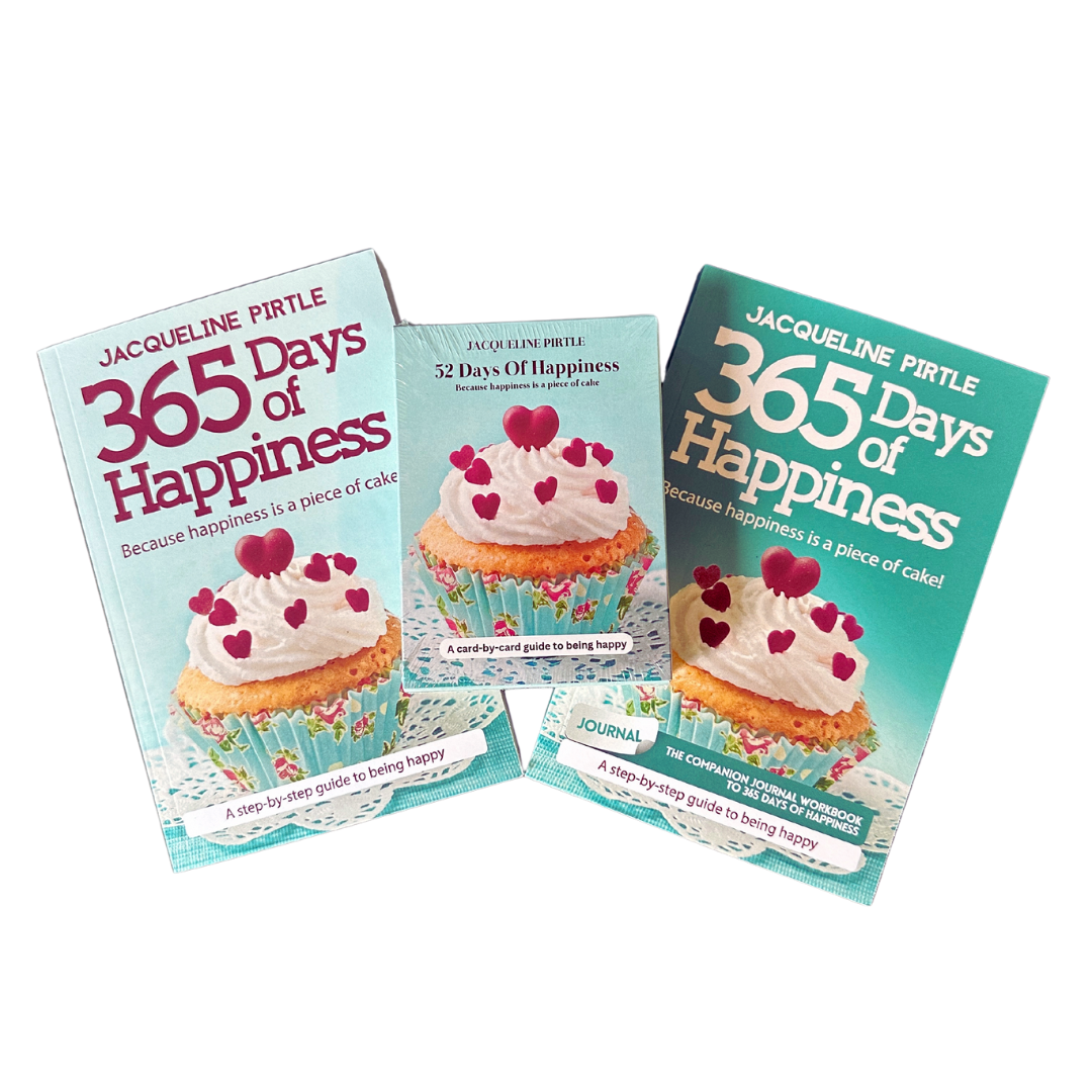 365 Days of Happiness – Book + Journal Workbook + Card Deck (Complete Bundle)