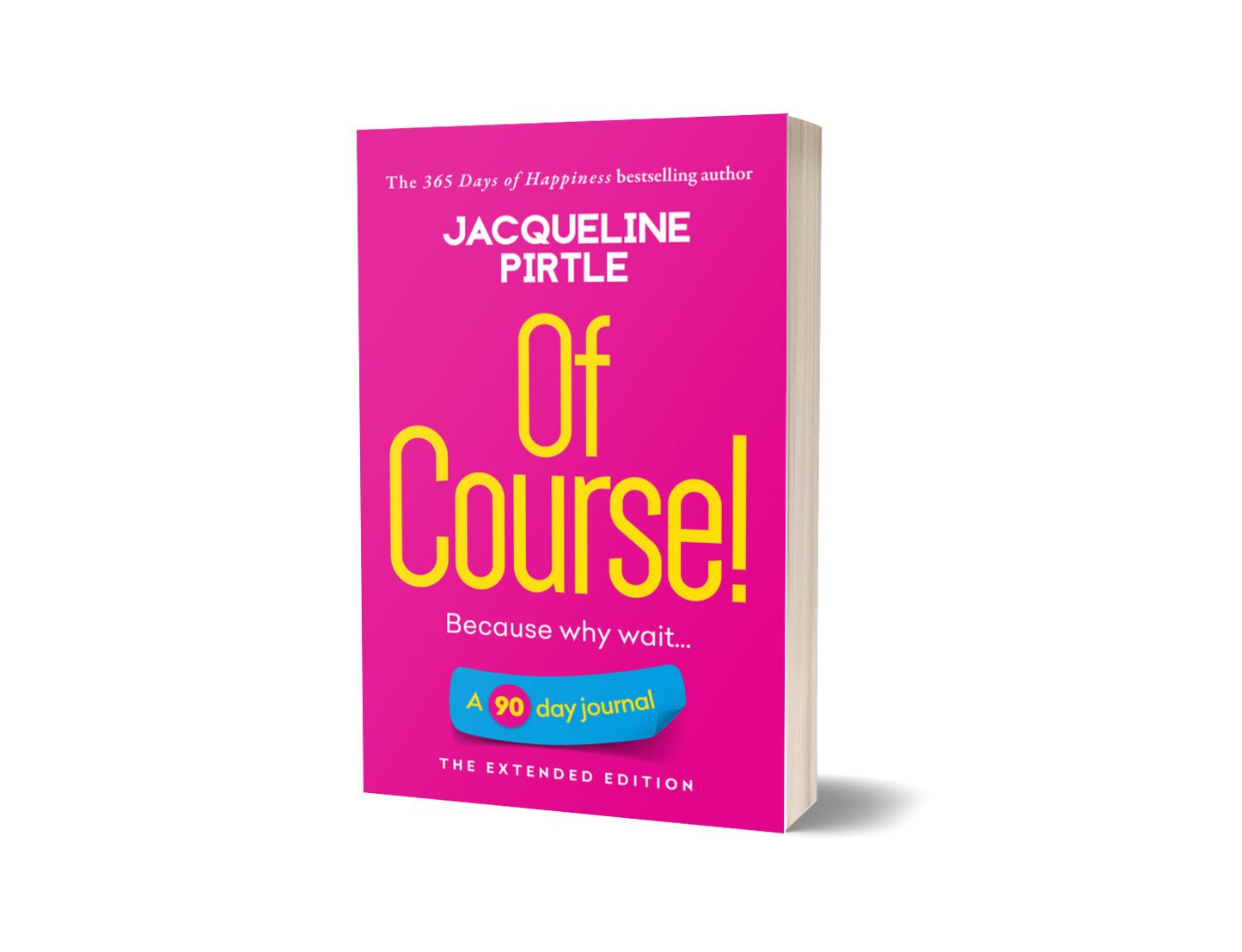 Of Course 90-day journal workbook spine and cover design by Jacqueline Pirtle