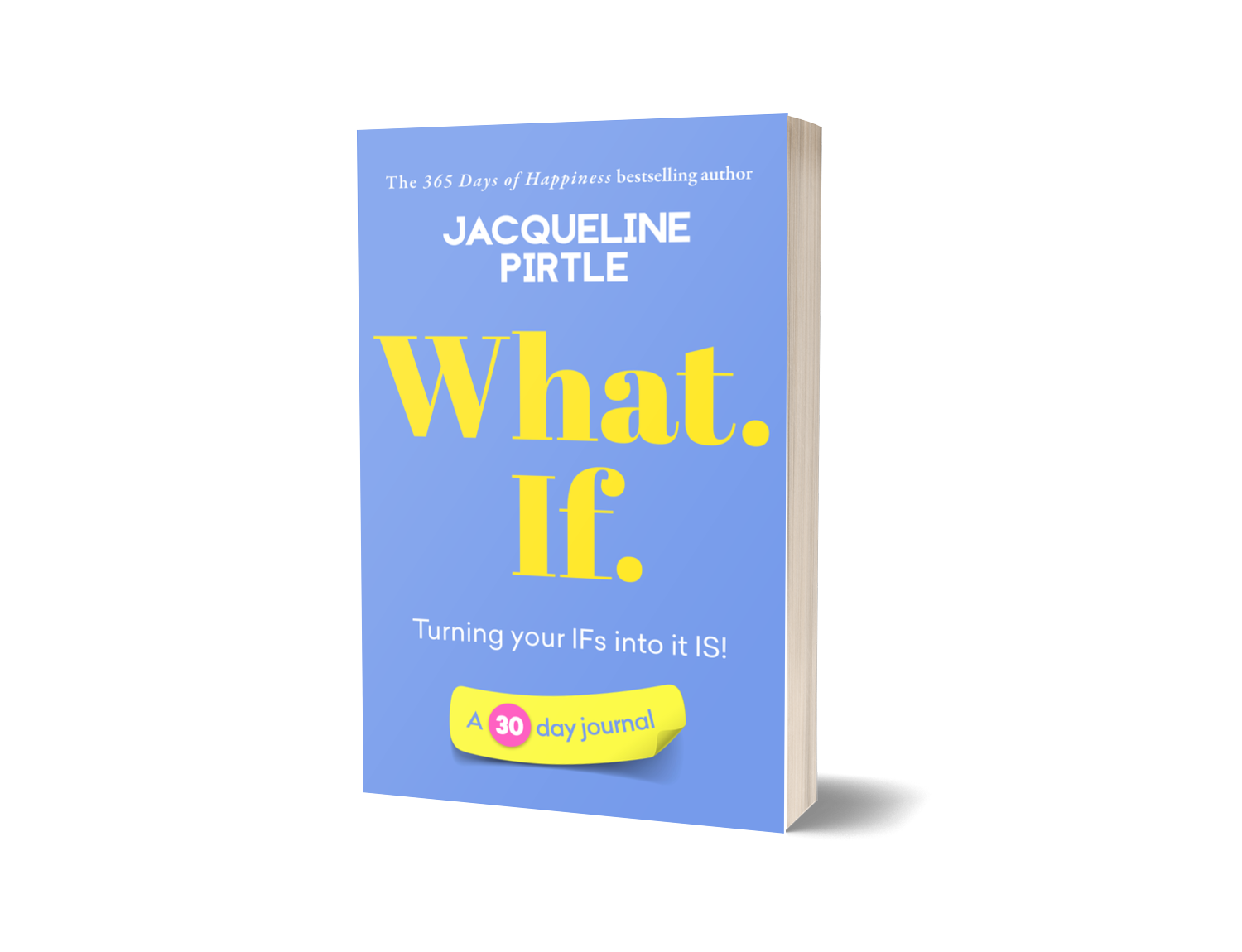 What.If 30-day journal workbook back cover with description