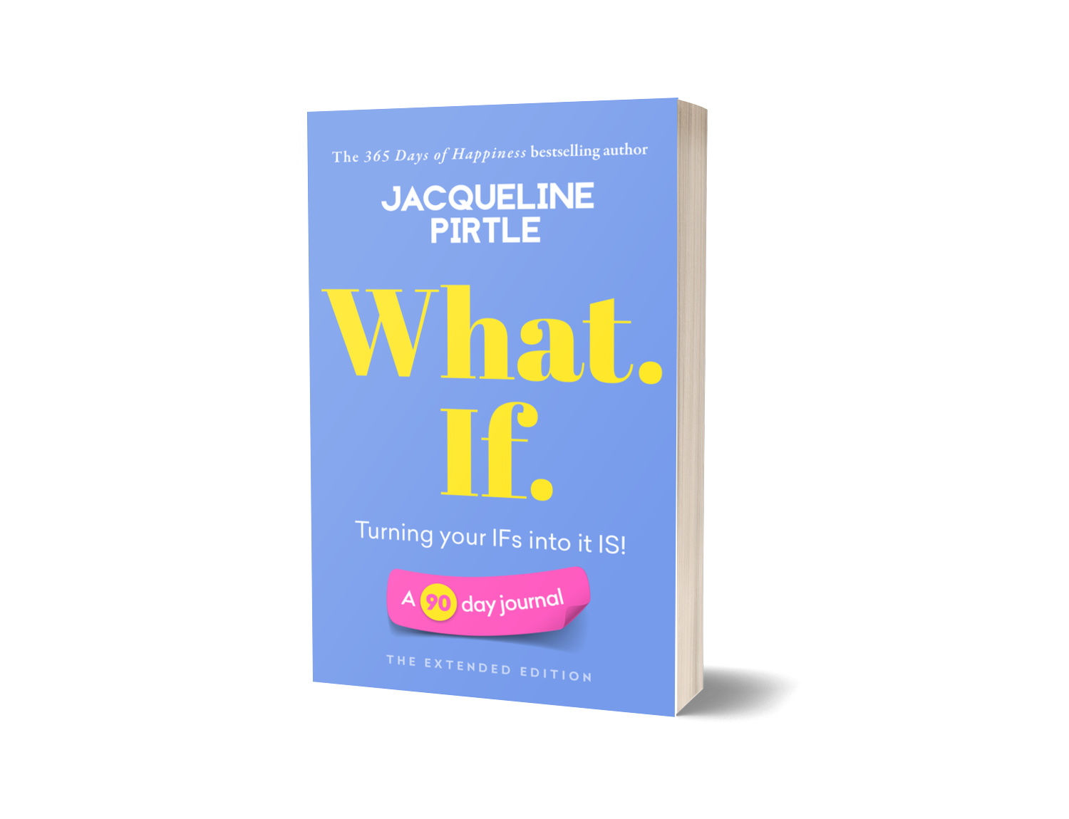 What.If 90-day journal workbook back cover with description